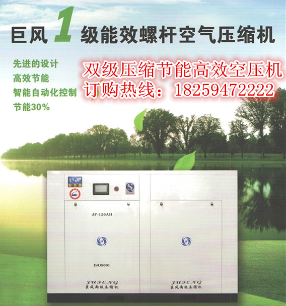 巨风牌双（两）级压缩节能高效螺杆式空压机
